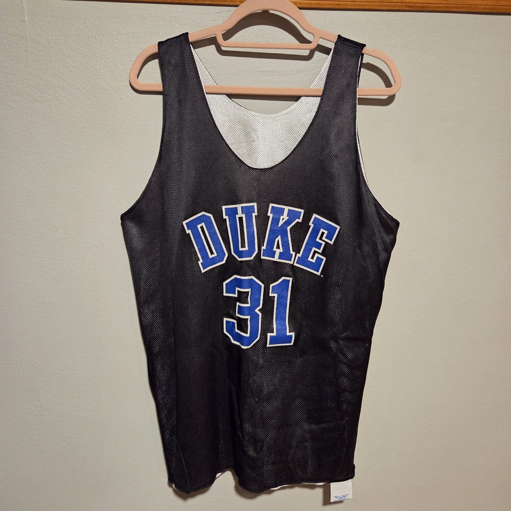 Vintage Duke Battier Black Practice Jersey with Blue Accents